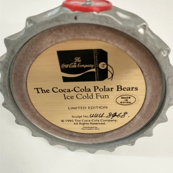 NEW Coca Cola Polar Bears Authentic Limited Edition Franklin Mint Collectible - Picture 6 of 7